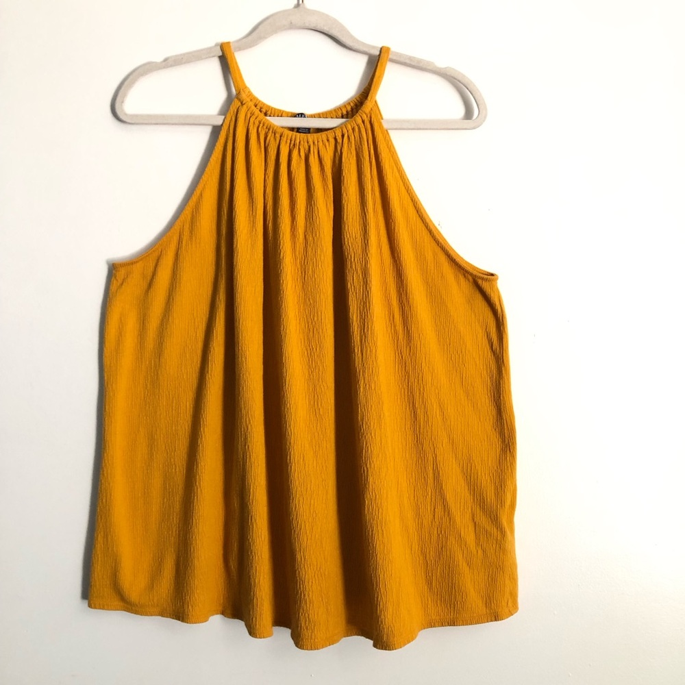 Alfani Women’s Mustard Yellow Halter Top Size 2X